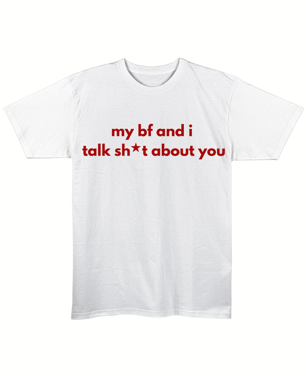 White Regular Fit T-shirt Front Design