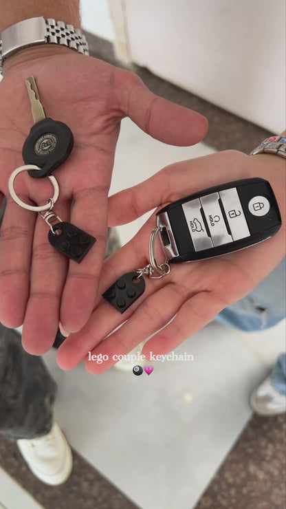 Lego Couple Keychain